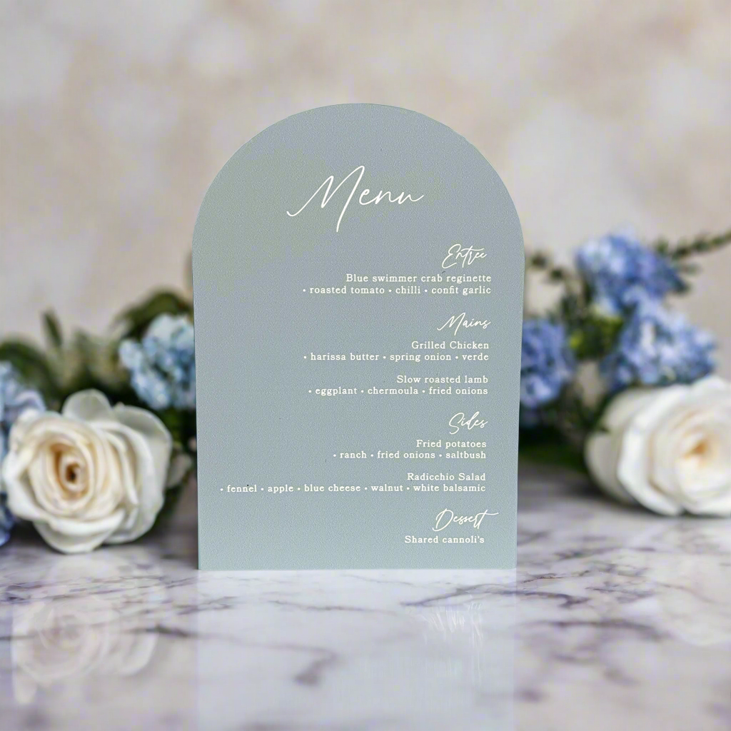 Day Dreaming Arch Shape Bar Sign / Drinks Menu