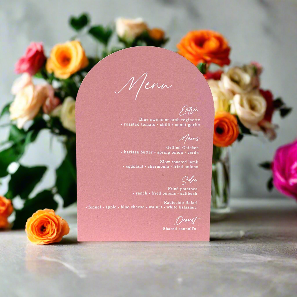 Day Dreaming Arch Shape Bar Sign / Drinks Menu