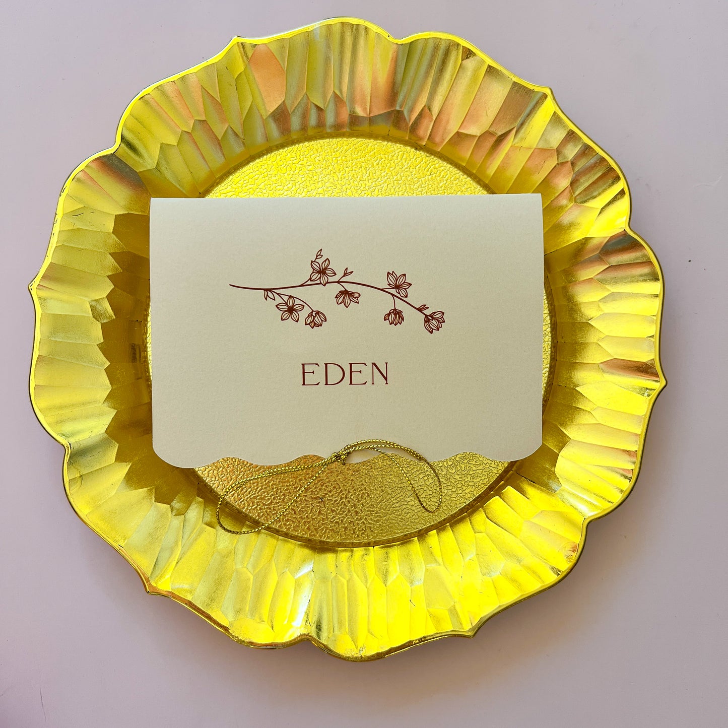 Happily Ever After Place Card Menu