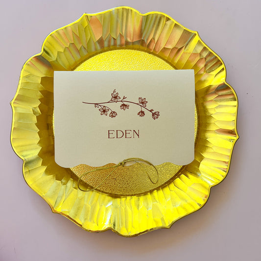 Happily Ever After Place Card Menu
