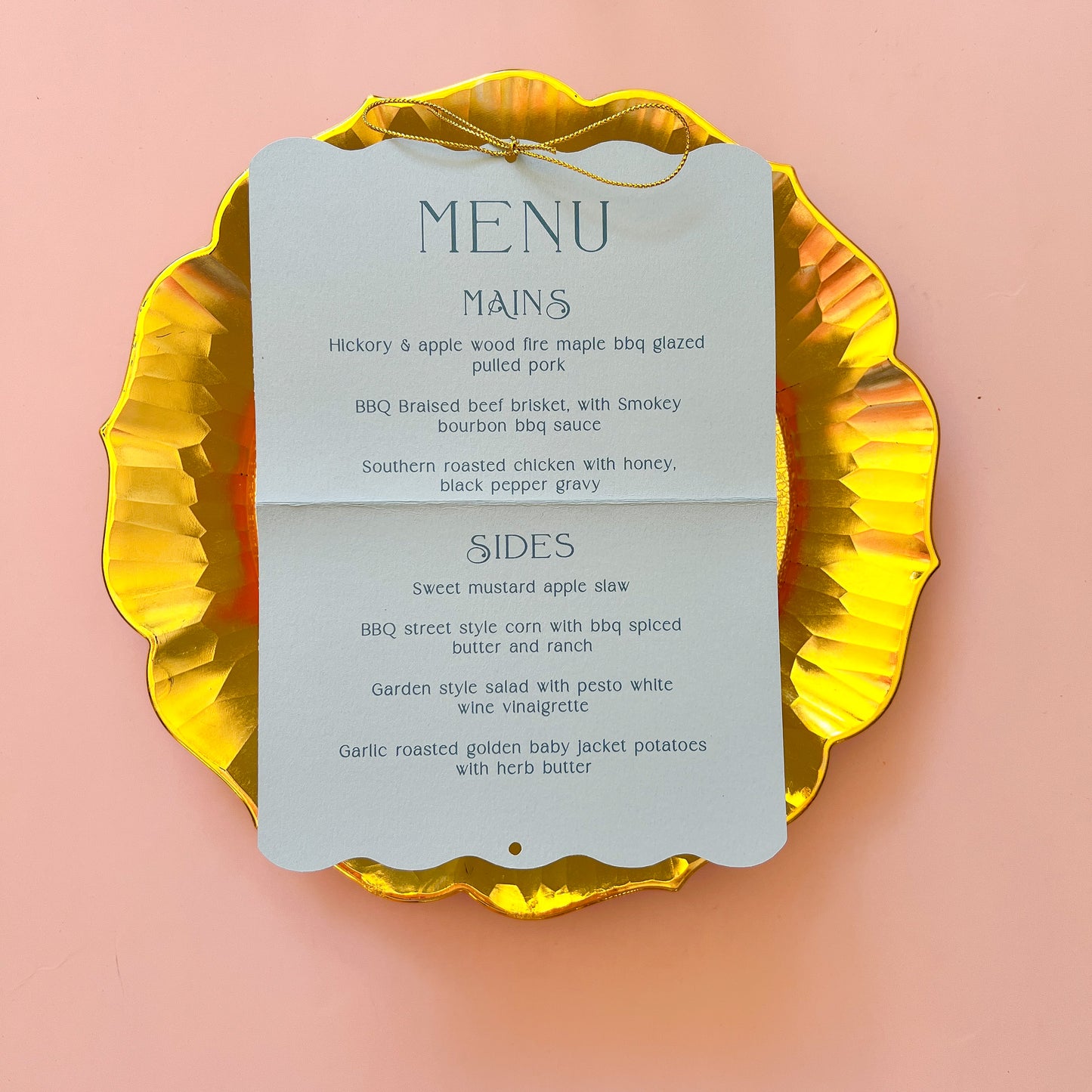 Happily Ever After Place Card Menu