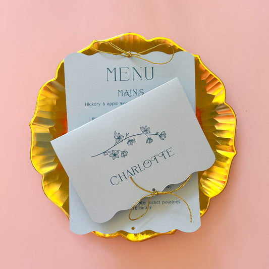 Happily Ever After Place Card Menu