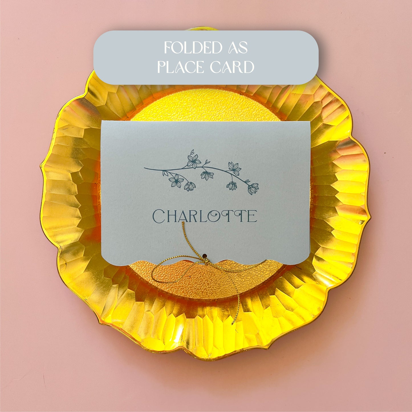Happily Ever After Place Card Menu