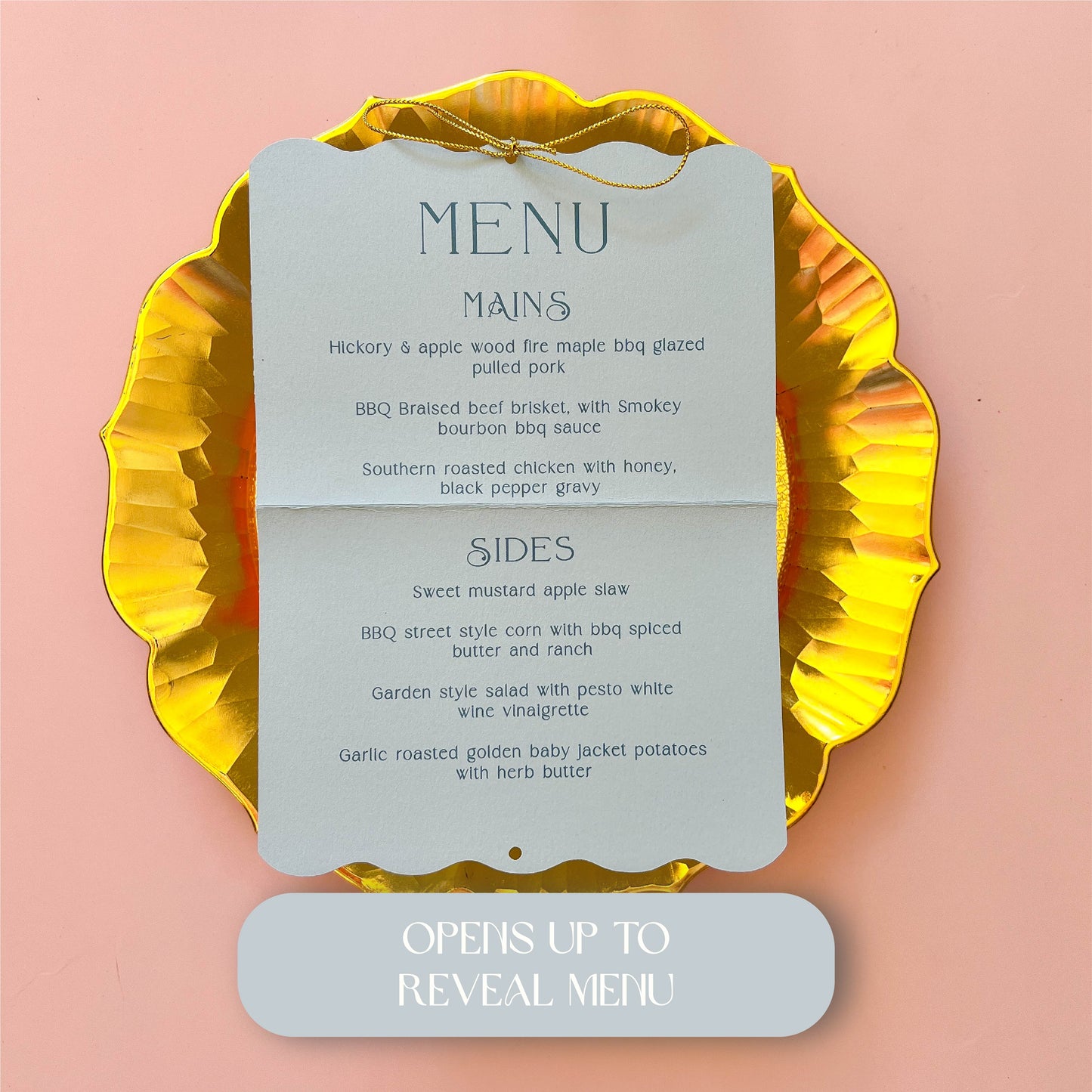 Happily Ever After Place Card Menu