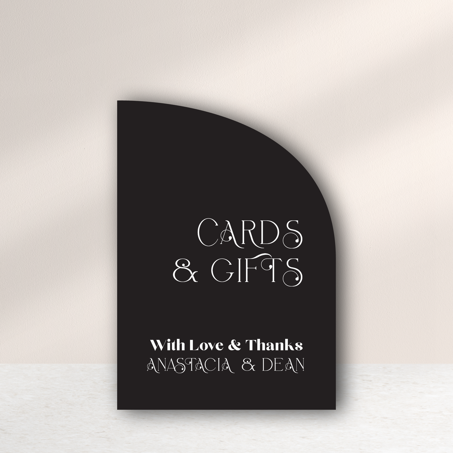 Anastacia Wishing Well / Cards and Gifts Sign - Glitzy Prints