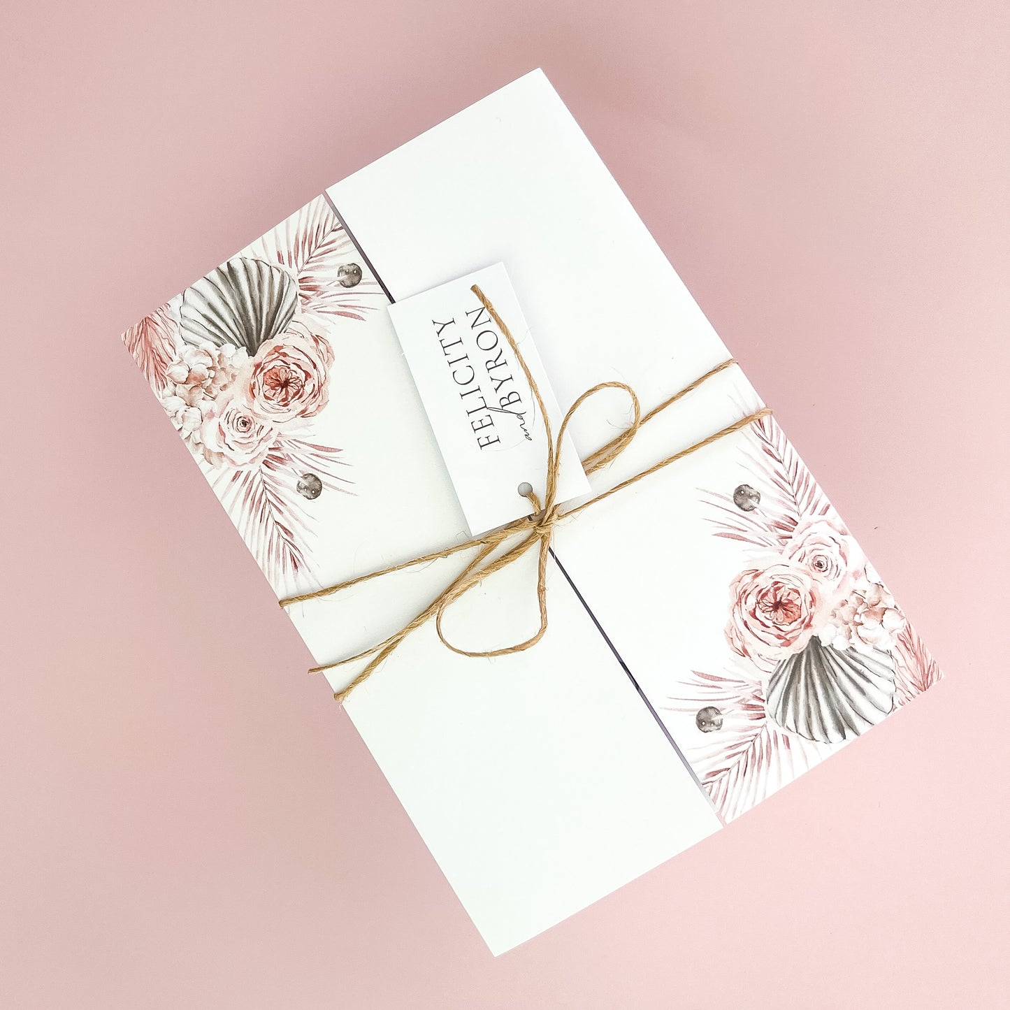 Boho Gatefold All in one Wedding Invitation