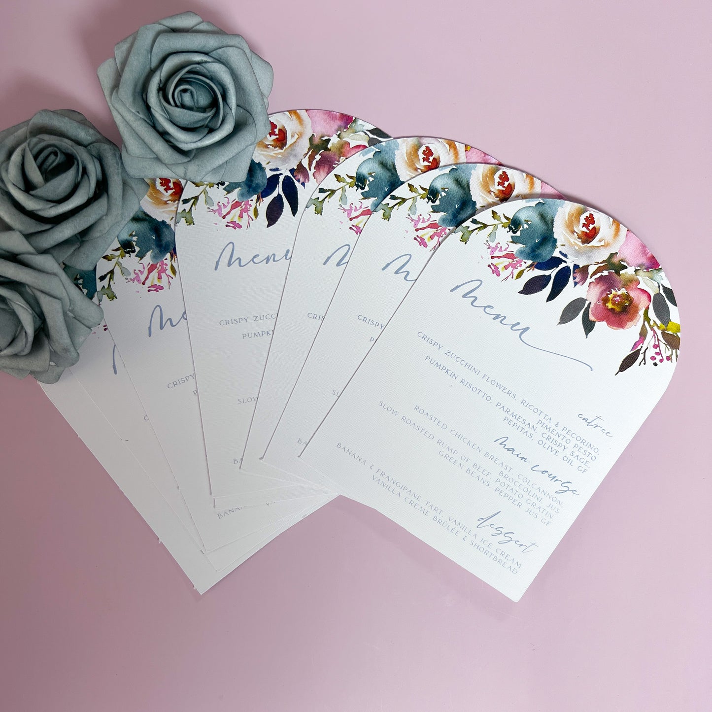 Autumn Arch Shape Menu