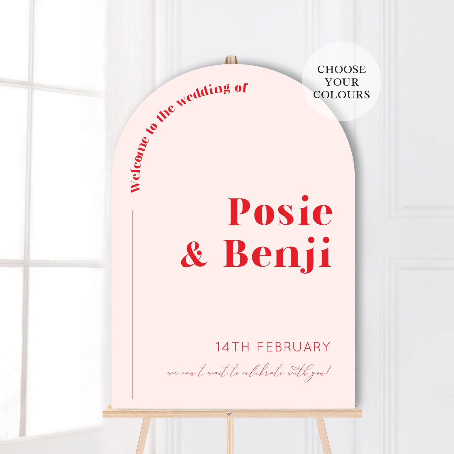 Posie Wedding Welcome Sign and Seating Chart Package