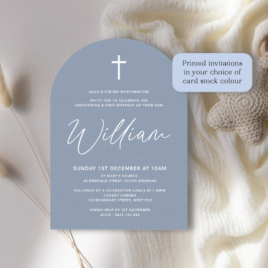 Christening, Baptism, First Birthday, Baby Shower Invitation