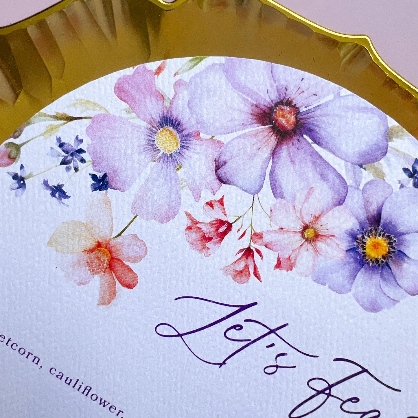 Day Dreaming Printed Menu