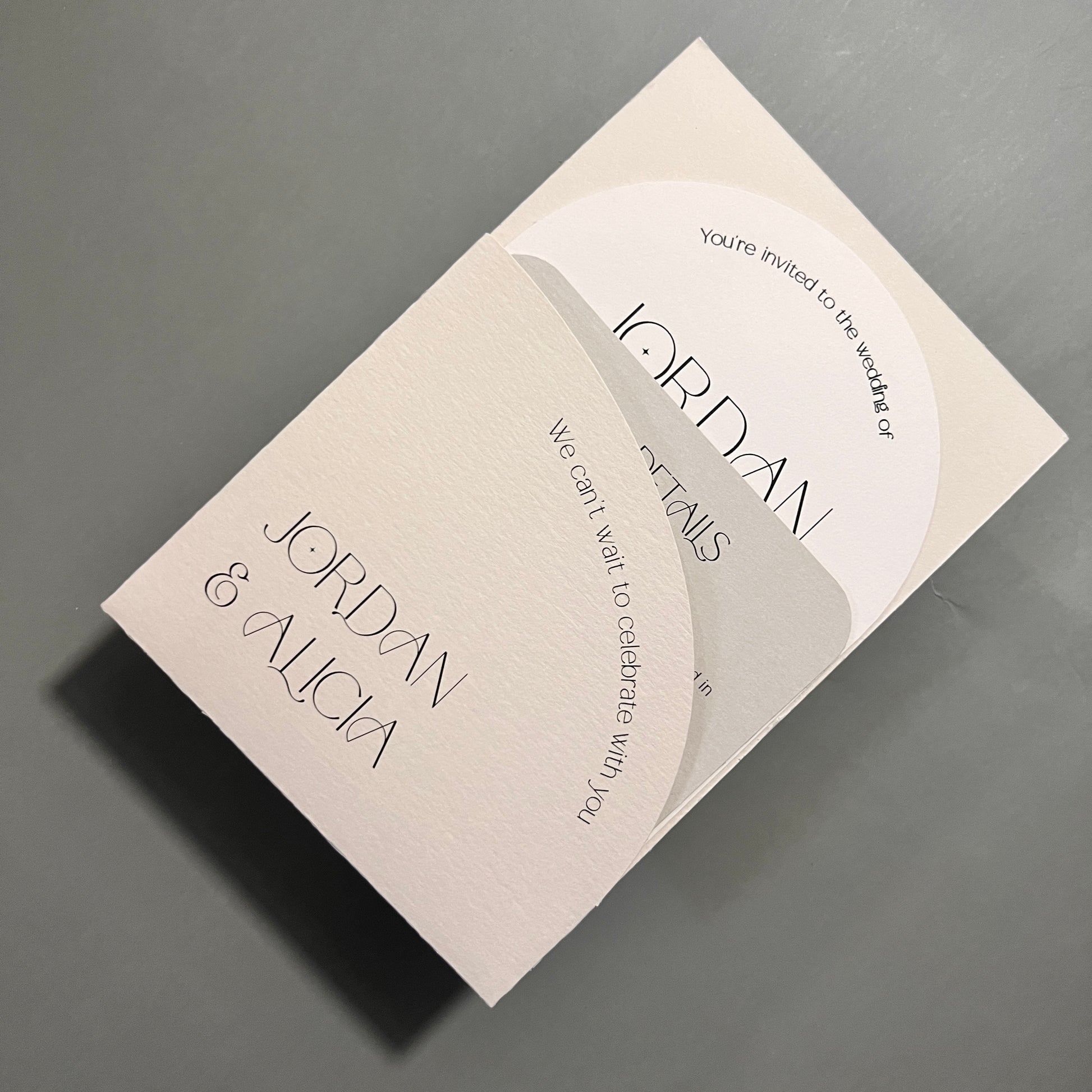 Arch Wedding Invitation Pocket