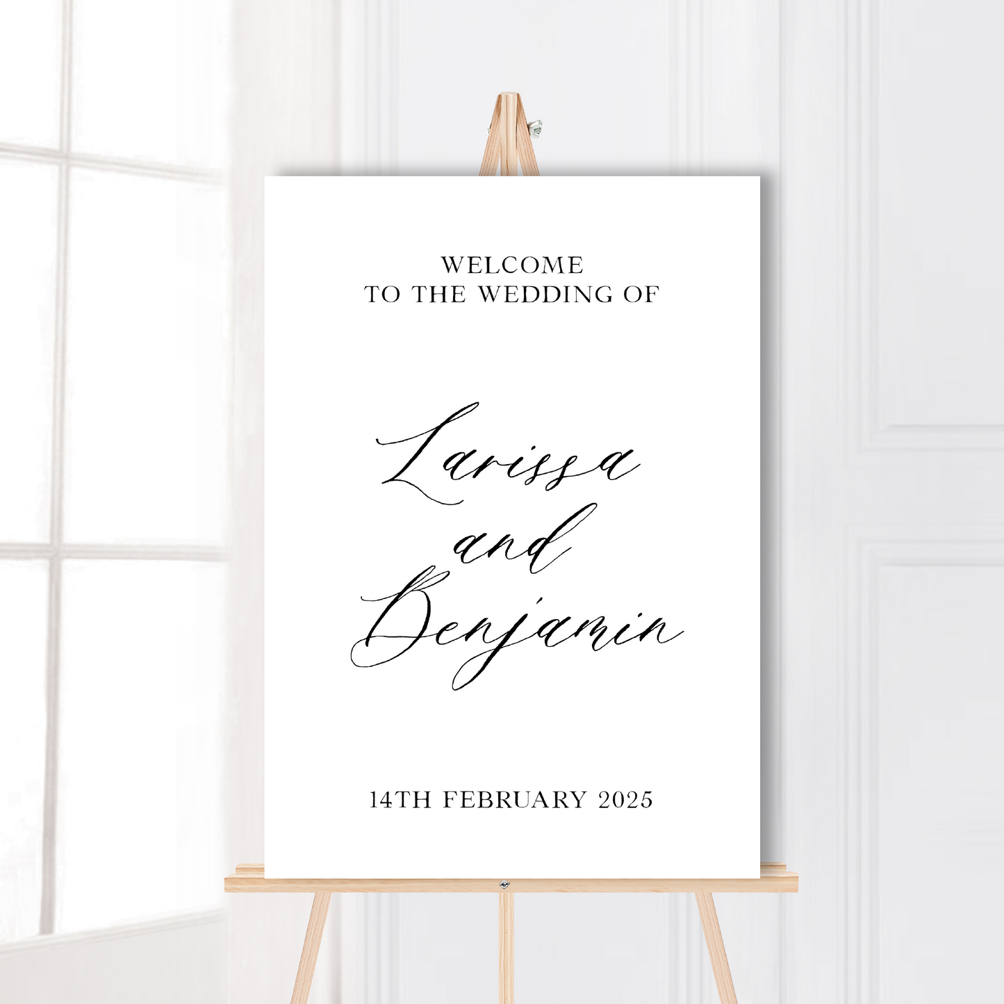 Larissa Wedding Welcome Sign- choose your colours