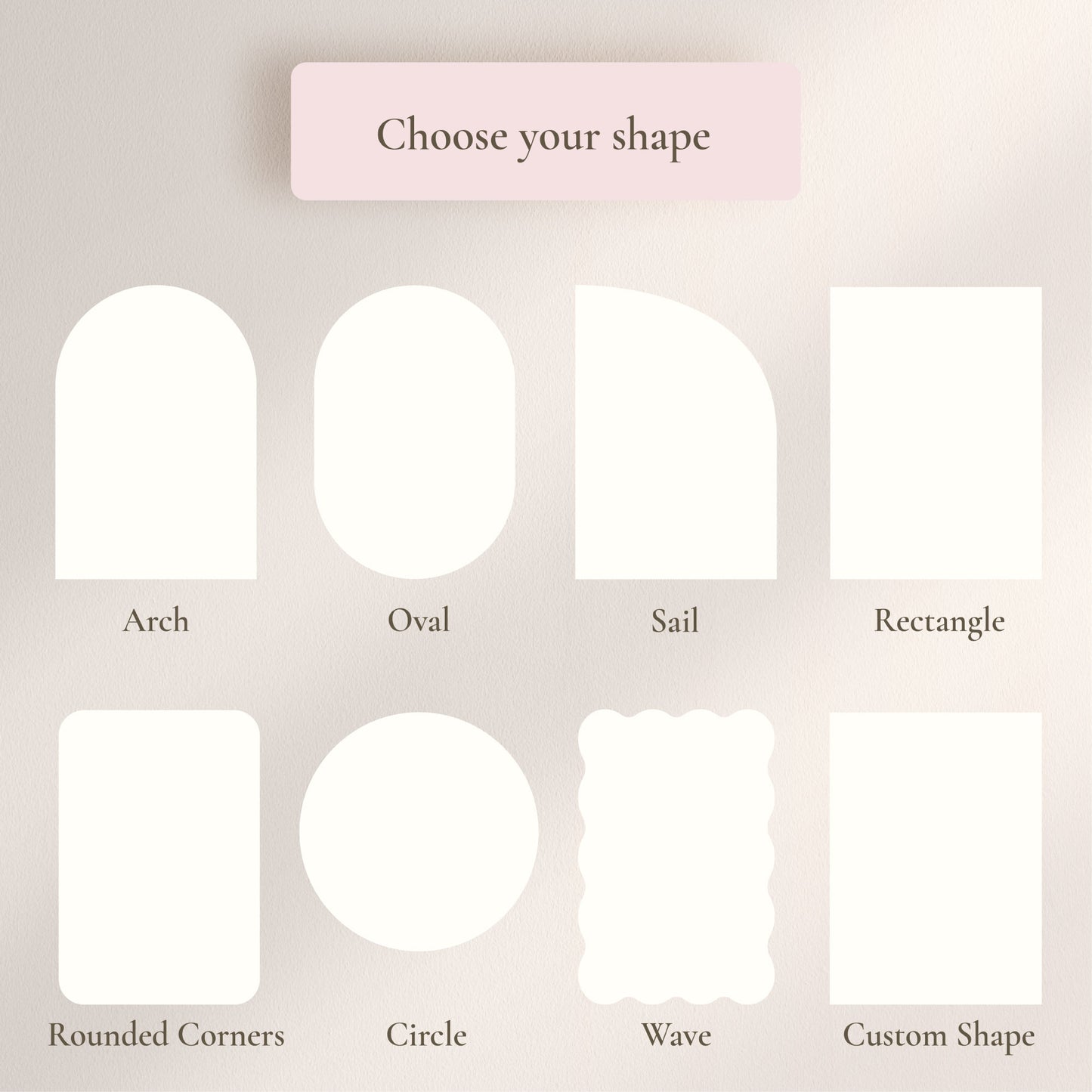 Printed Wavey Wave Arch Wedding Welcome Sign Seating Chart Bundle