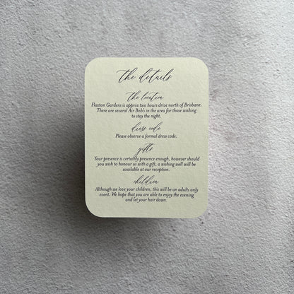 Timeless Arch Wedding Invitation Set Green
