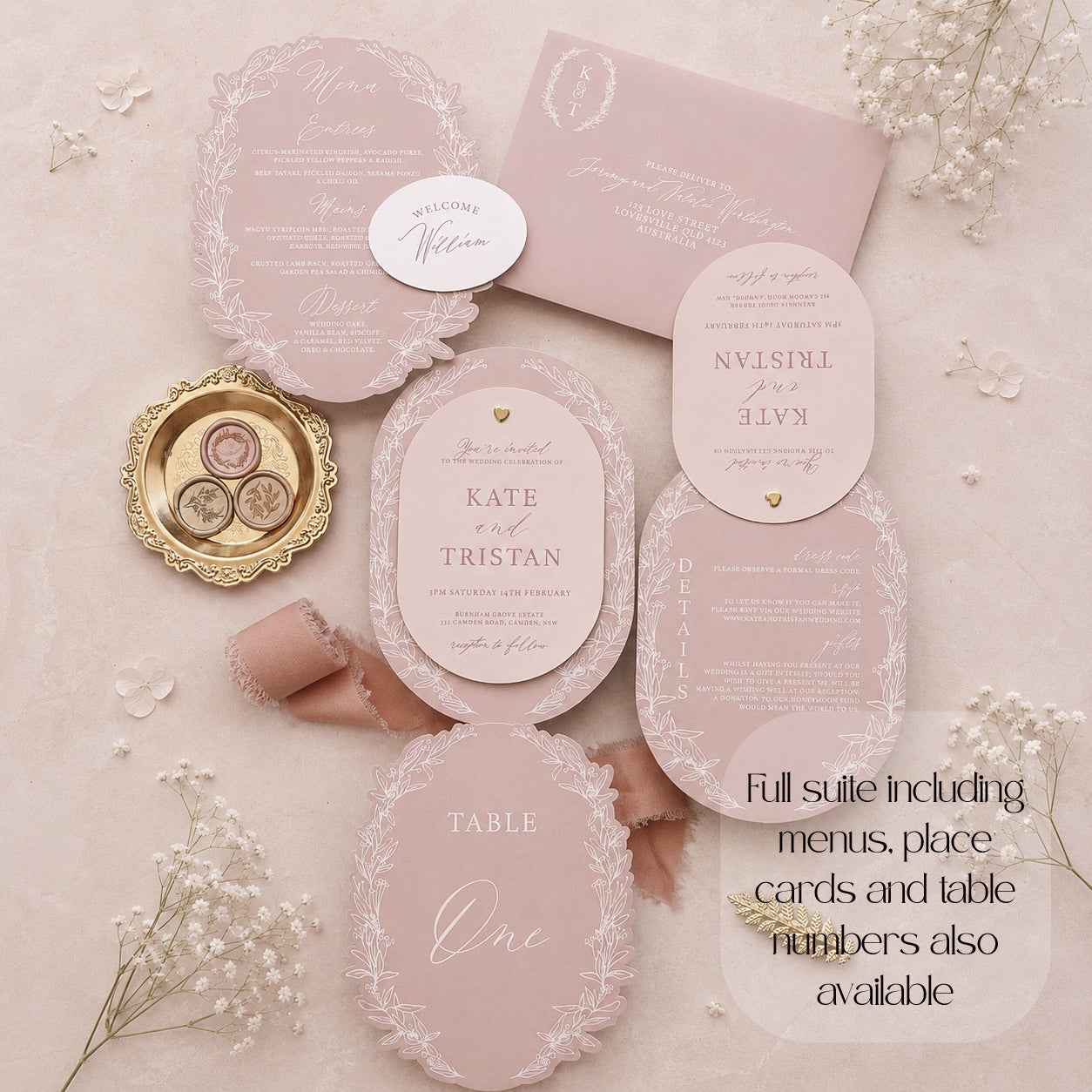 Dusty Pink Full Suite