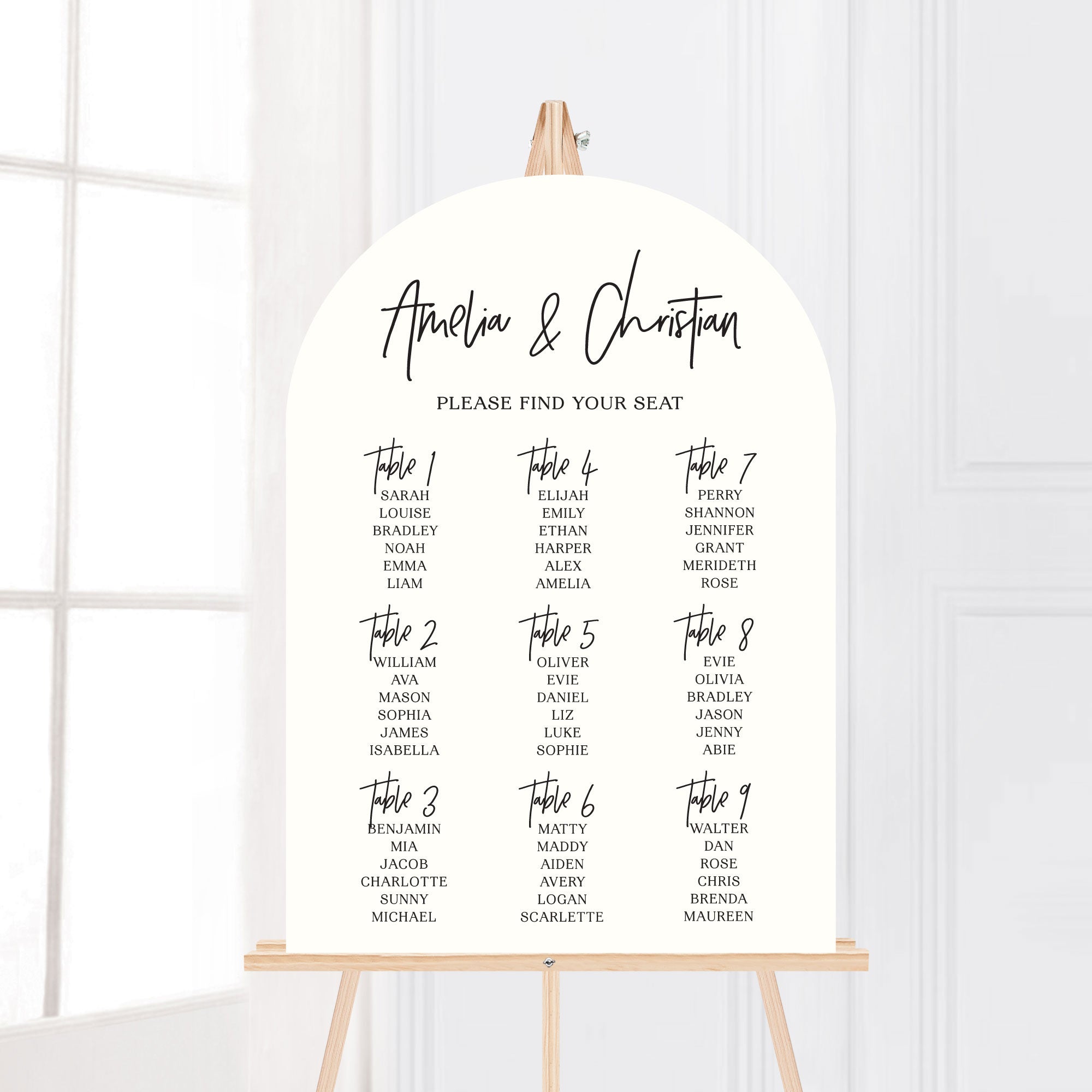 Wedding Welcome Sign | Seating Chart | Printed Wedding Signs Australia ...