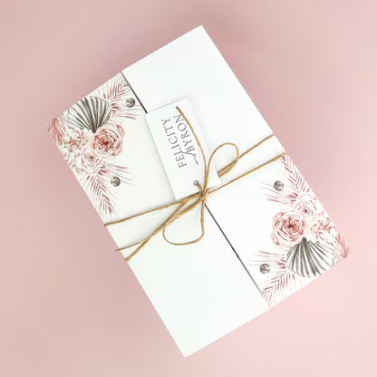 Boho Gatefold All in one Wedding Invitation