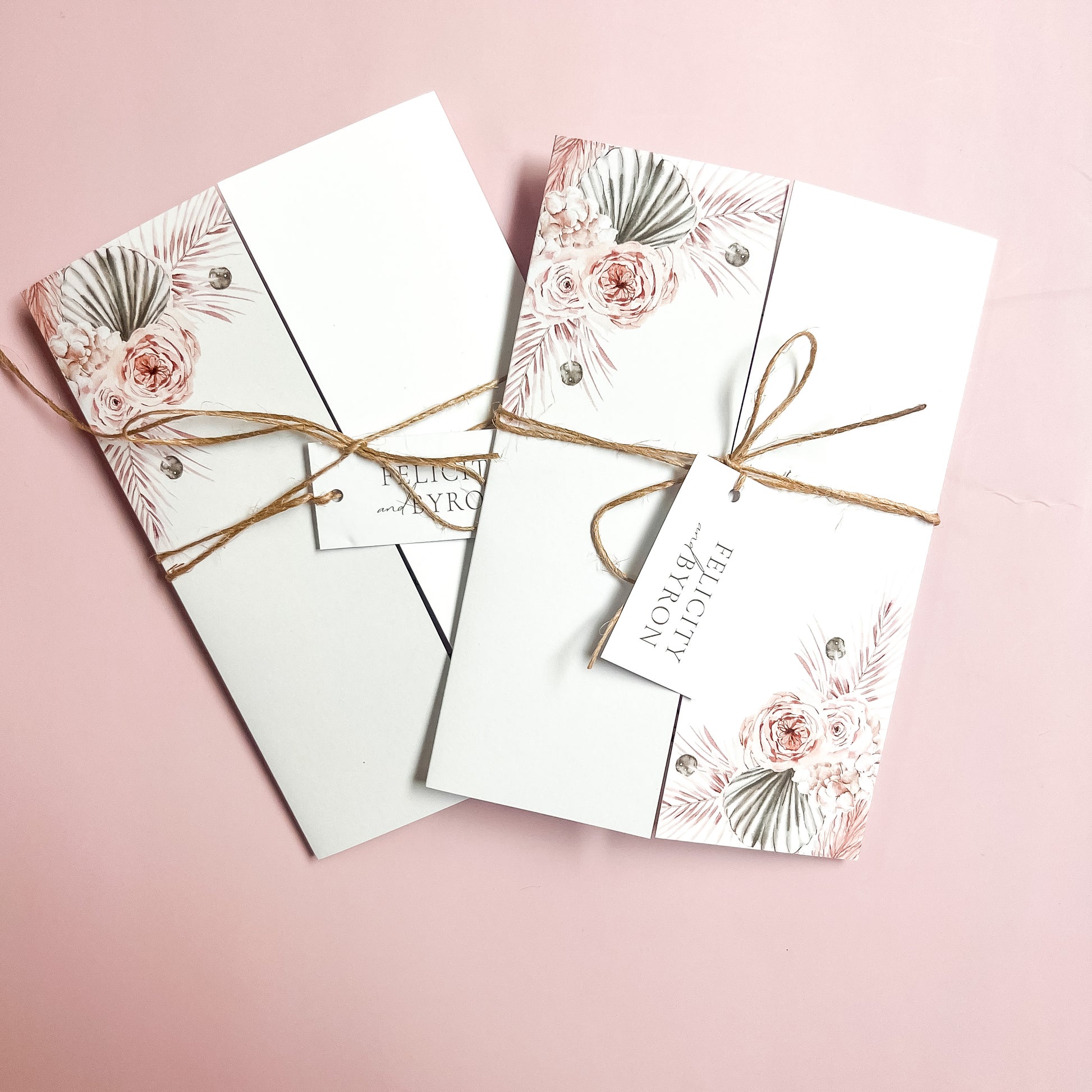 Boho Gatefold All in one Wedding Invitation