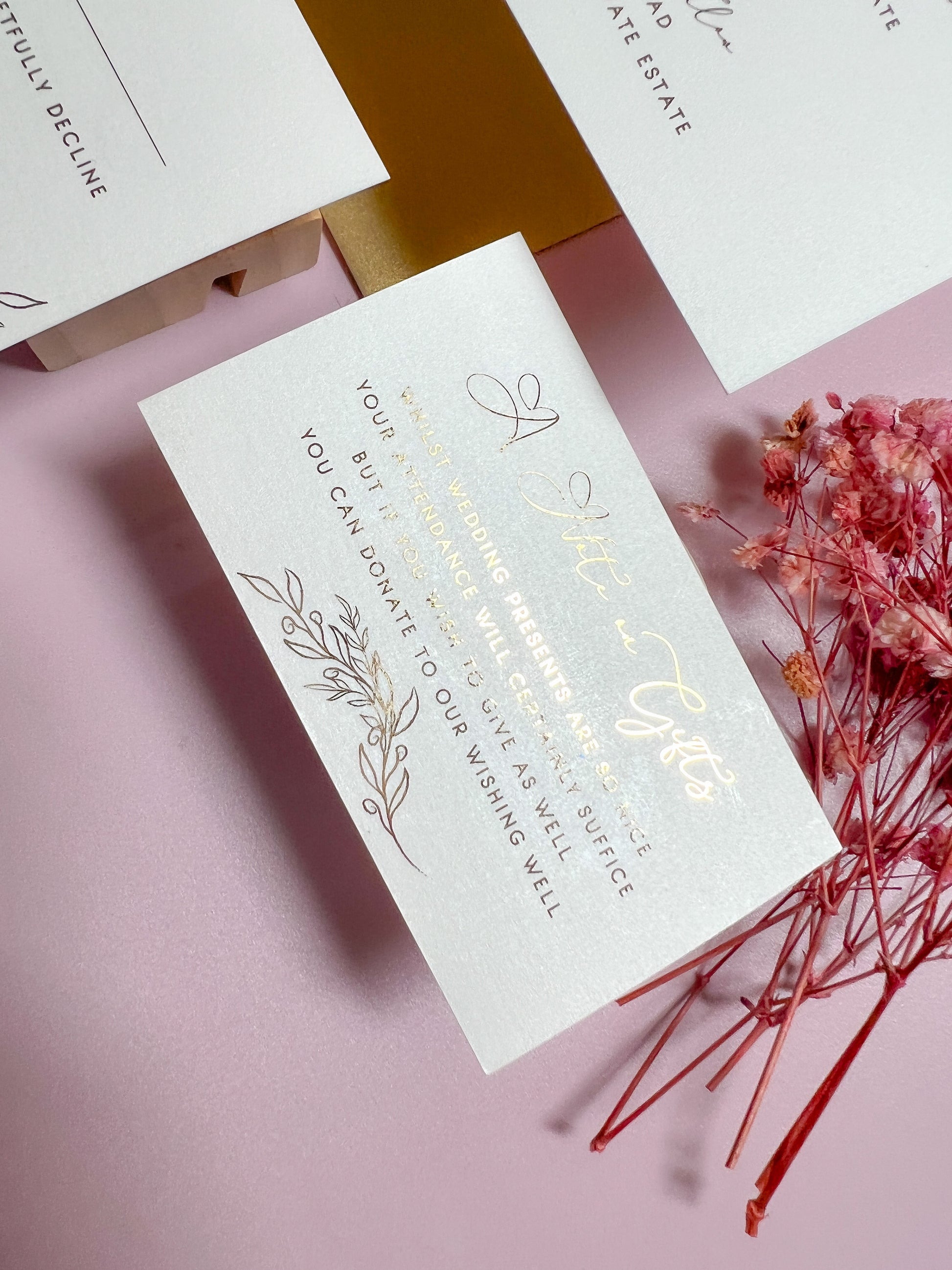 "Georgia" Gold Foil Wedding Invitation Suite - Glitzy Prints