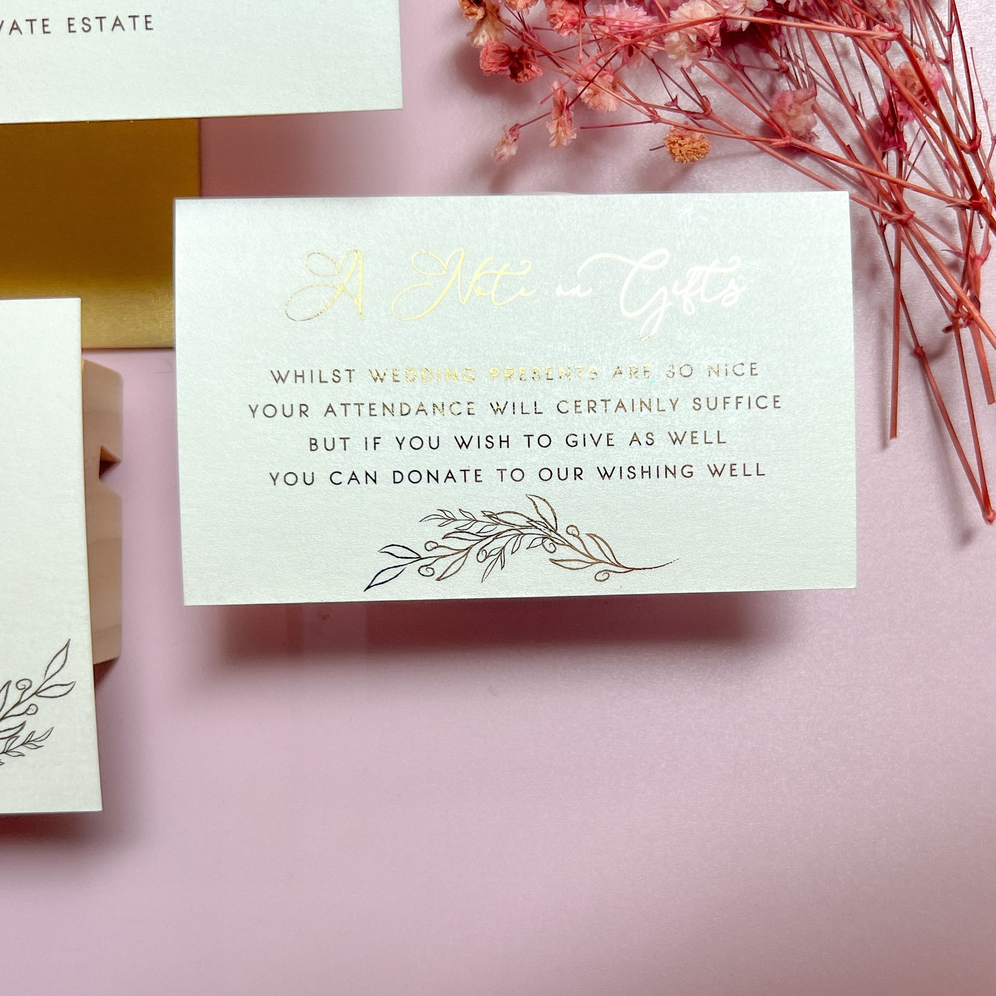 "Georgia" Gold Foil Wedding Invitation Suite - Glitzy Prints