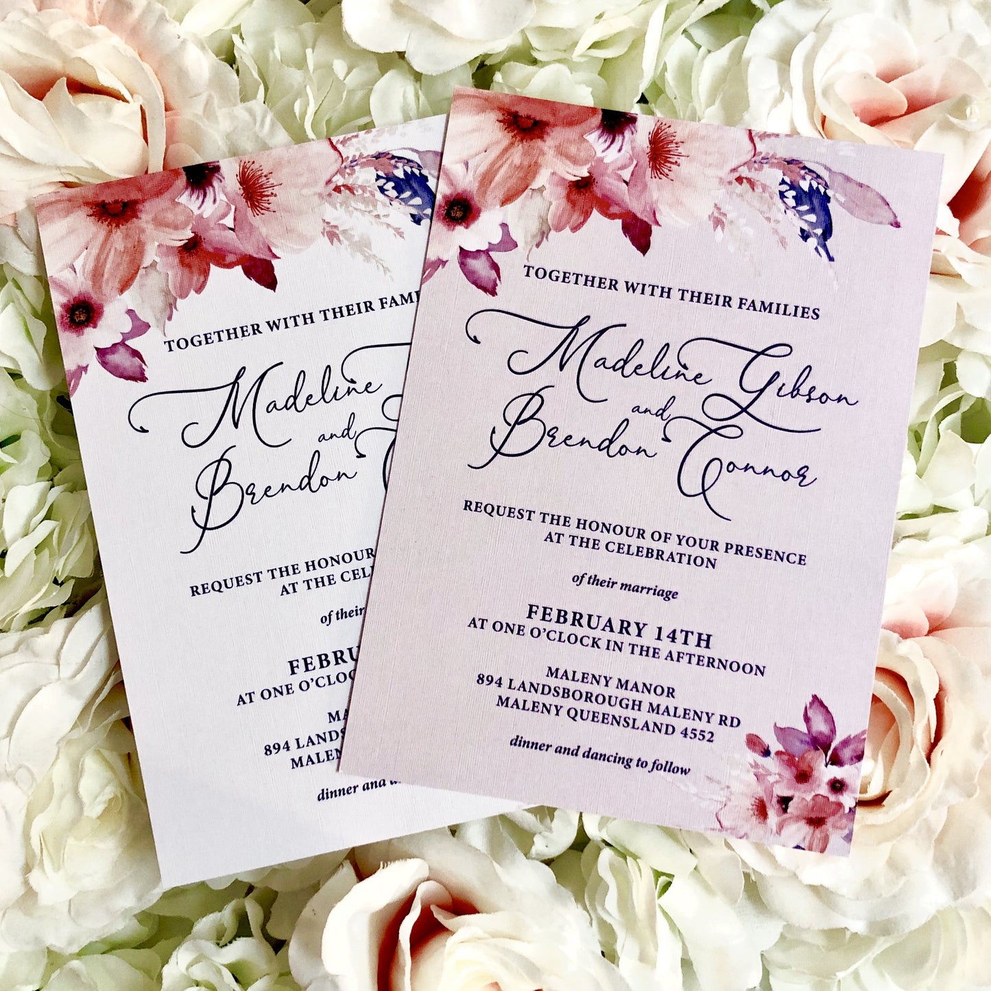 "Madeline" Wedding Invitation Suite - Glitzy Prints