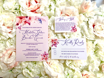 "Madeline" Wedding Invitation Suite - Glitzy Prints