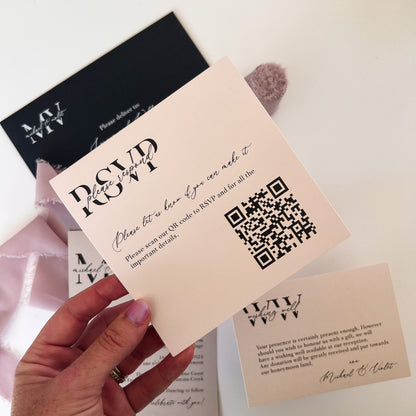 Violet Layered Invitation Set
