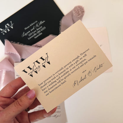 Violet Layered Invitation Set