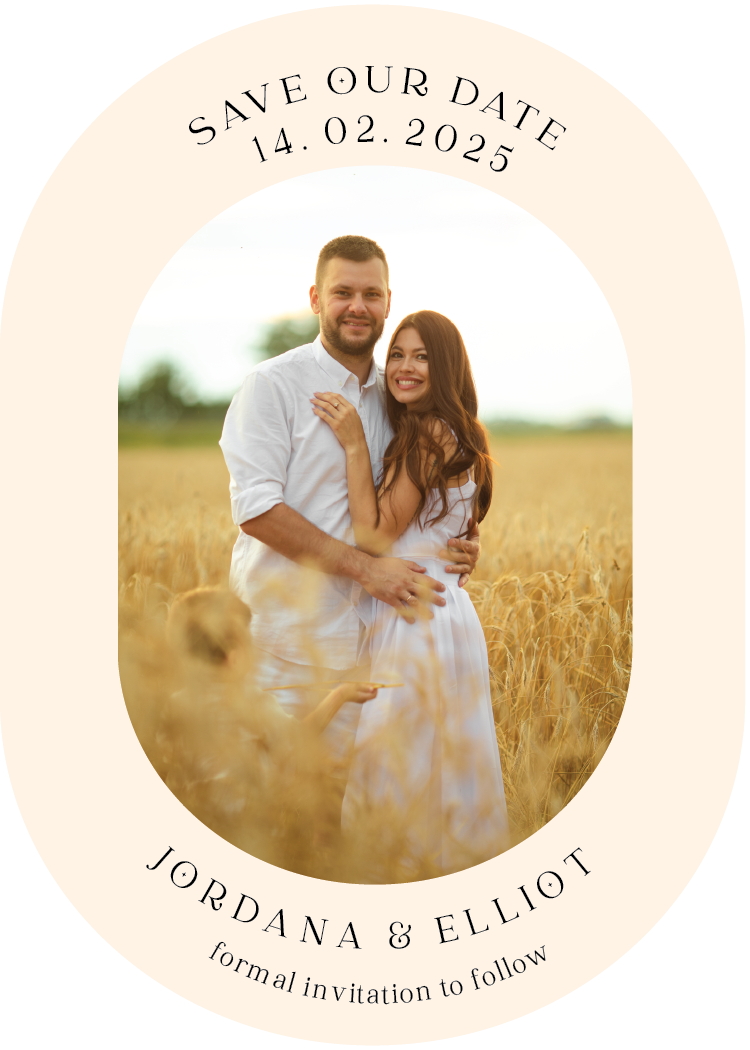 "Jordana" Save the Date Cards - Glitzy Prints