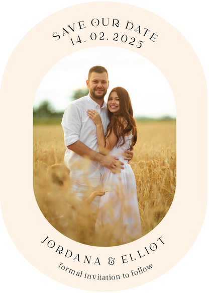 "Jordana" Save the Date Cards - Glitzy Prints