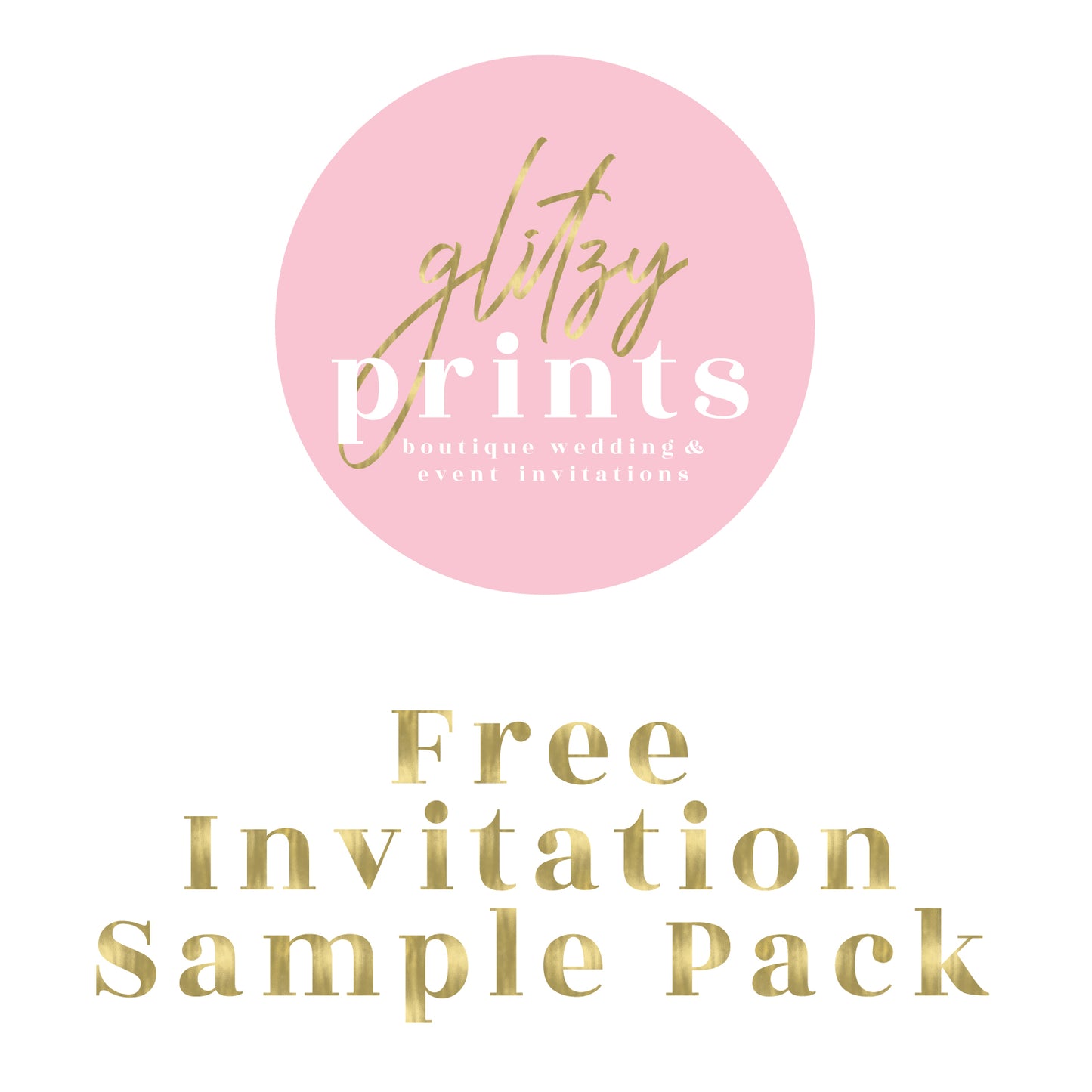 Free Invitation Sample Pack - Glitzy Prints